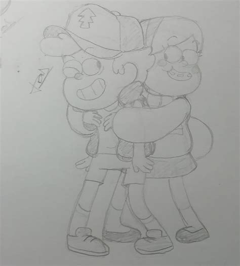 Dipper and Mabel hug by Natuski on DeviantArt