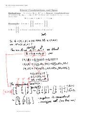 Understanding B2 Linear Combinations and Span: Examples and | Course Hero