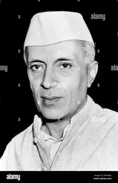 Jawaharlal nehru portrait Black and White Stock Photos & Images - Alamy