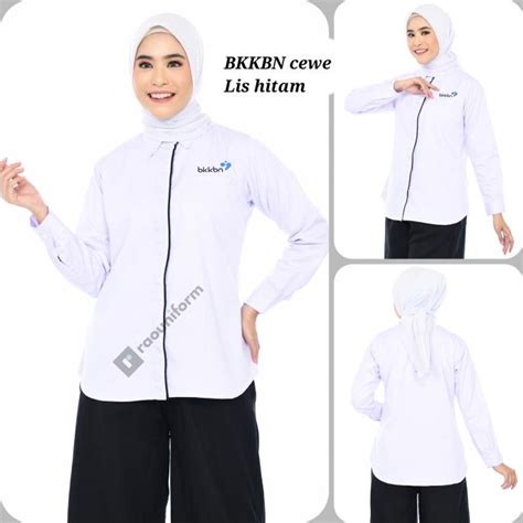 Jual B Baju Kerja Kantor Bkkbn Kemeja Putih Bkkbn Seragam Dinas