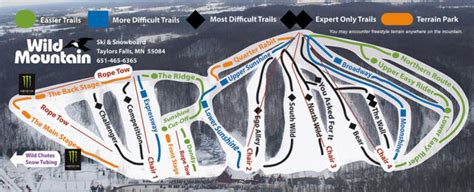 Wild Mountain Ski & Snowboard Area Trail Map | OnTheSnow