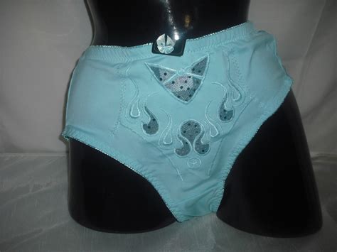 UNE CULOTTE EN MICROFIBRE ET TULLE TURQUOISE REF N FSM SHANY BLOOMER LINGERIE Lingerie