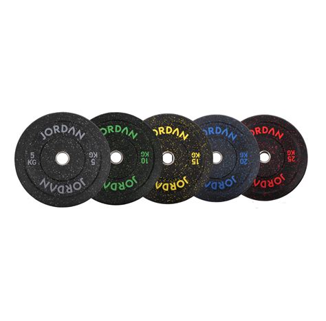 Jordan Hg Fleck Coloured Rubber Bumper Plate 5 25kg Strengthx