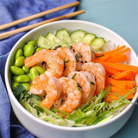 Easy Shrimp Poke Bowl