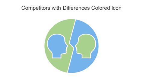 Competitors With Differences Colored Icon In Powerpoint Pptx Png And