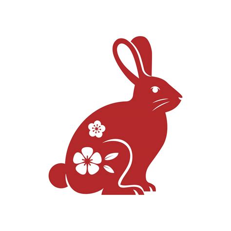 Chinese traditional rabbit. Flat vector illustration. 14195135 Vector ...