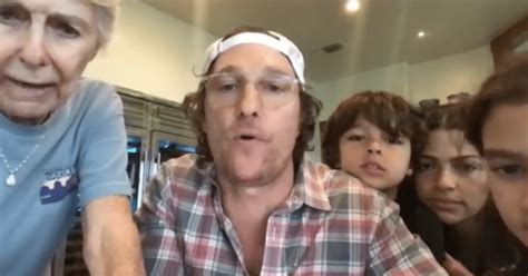 Matthew McConaughey Played Virtual Bingo With Seniors