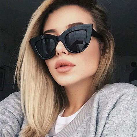 Okulary New Fashion Retro Cat Eye Sunglasses Women Brand Designer