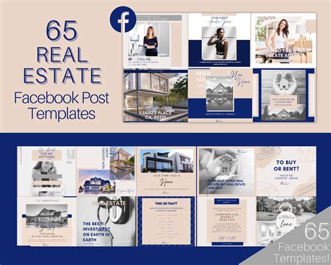 65 REALTOR Facebook Post Templates. Real Estate Facebook | Etsy