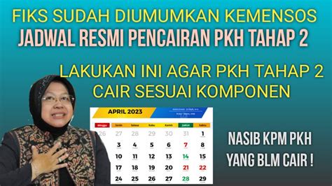 Fiks Jadwal Resmi Pencairan Pkh Tahap Dan Nasib Kpm Pkh Yang Belum