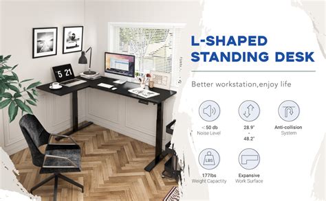 Amazon Flexispot Corner Desk Dual Motor L Shaped Computer Electric