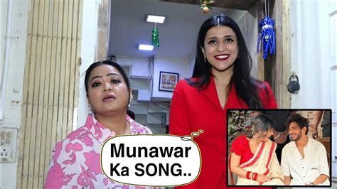 Mannara Chopra Reaction On Munawar Faruqui And Hina Khan Song Mannara