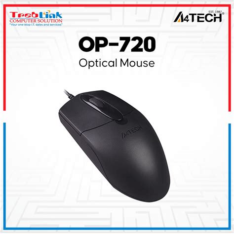 A4Tech OP 720 Optical USB Wired Mouse Black Shopee Philippines