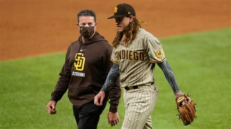 Mike Clevinger injury: Padres righty off NLDS roster, ineligible for NLCS after exiting Game 1 ...