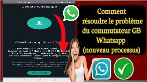 Comment résoudre le problème de mise à jour GB WhatsApp 2024 Dernière