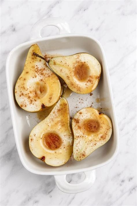 Healthy Baked Pears With Cinnamon Running On Real Food