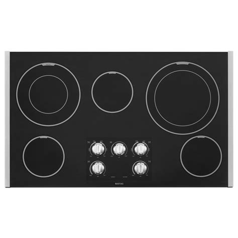 Maytag Mec9536bs 36 Electric Cooktop W 2 Dual Choice™ Elements Stainless Steel