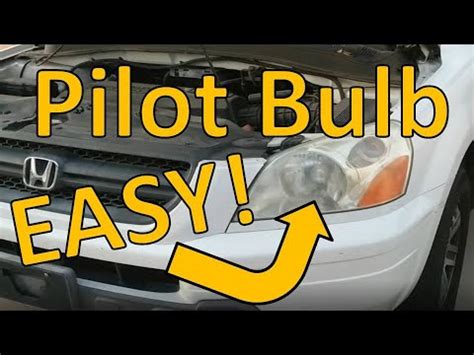 Replace Headlight Bulb Honda Pilot