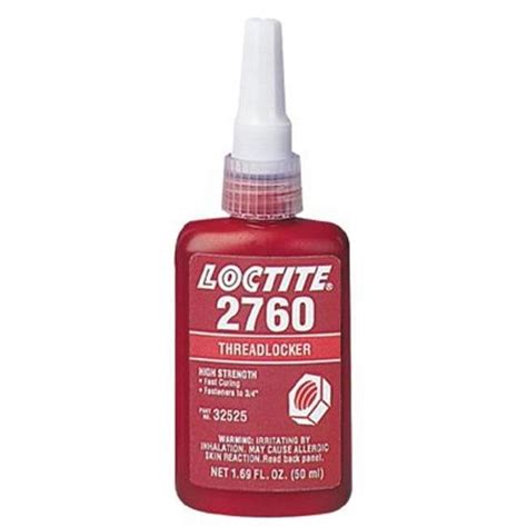 Loctite 50 Ml Threadlocker 2760 High Strength Surface In Red