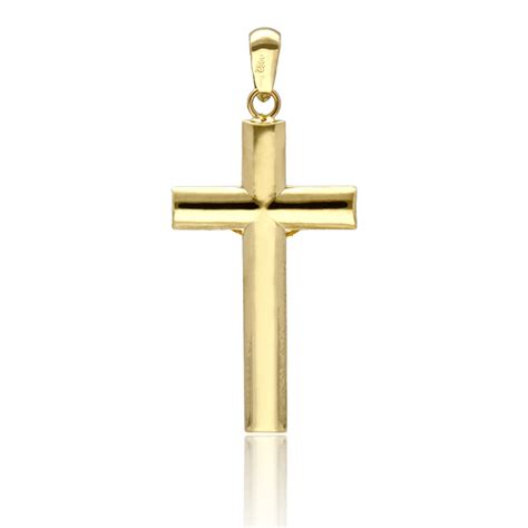 Colgante Cruz Con Cristo Oro 18k