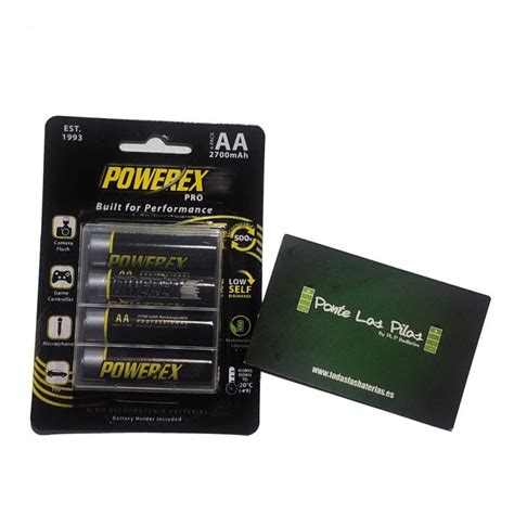 Blister X 4 Aa 12v Ni Mh Powerex Pro 2700mah Made In Japan