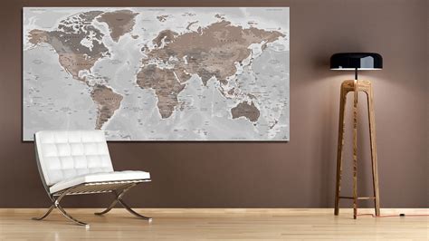 Mappemonde Poster - Carte du monde Affiche - World Map