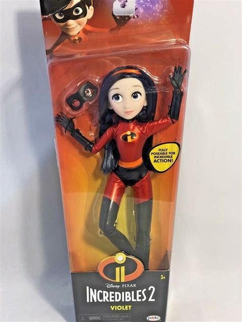 Jakks Pacific Disney Pixar Incredibles 2 Violet Parr New Full Poseable