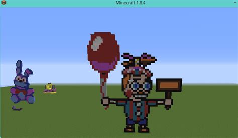 Minecraft Balloon Boy Pixel Art by springtrappro on DeviantArt