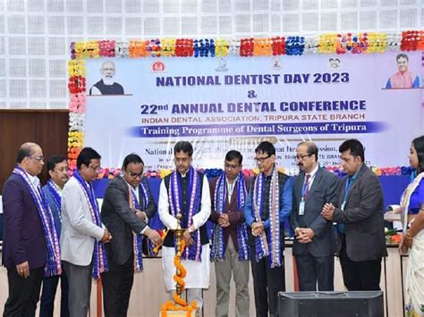 Honble Chief Minister Professor Dr Manik Saha Addressed The National Dentist Day 2023