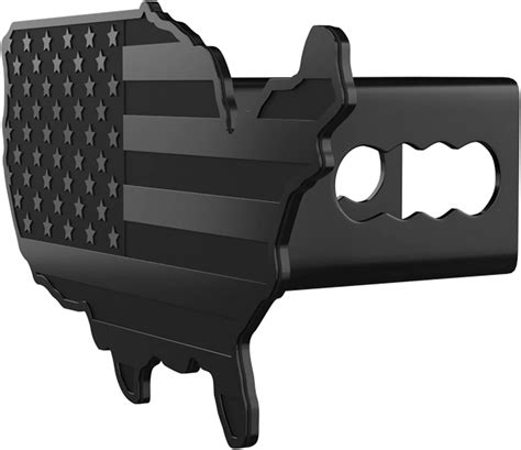 Everhitch Usa Map Flag Metal Trailer Hitch Cover Heavy Duty For Trucks