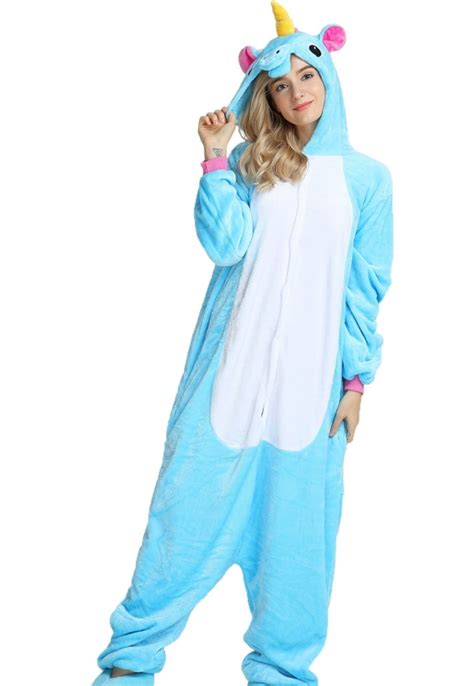 Pijama Rioutlet Macacão Kigurumi Unicórnio Azul Compre Agora Kanui