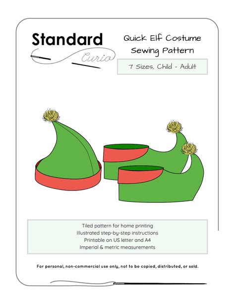 PDF Quick Elf Costume Sewing Pattern, Child Adult - Etsy