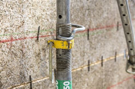 Scaffolding Pipe Clamp And Parts Part Of A Construction Site In Graz