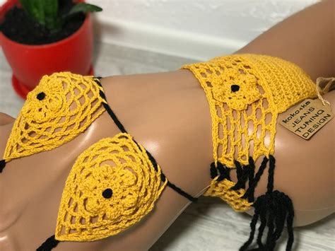 Hot Sexy Crochet Bikini Women Swimsuit Summer Trends Sexy Etsy