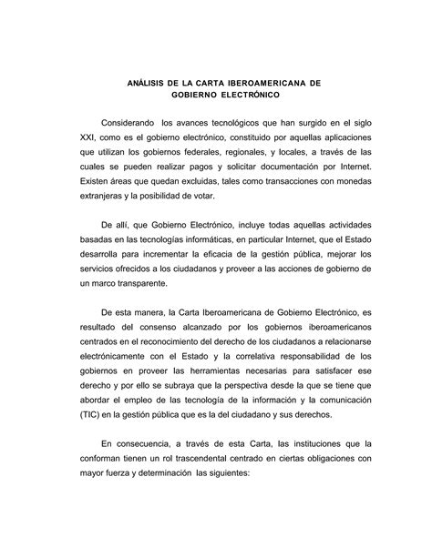 Carta iberoamericana de gobierno electrónico PDF Descarga Gratuita