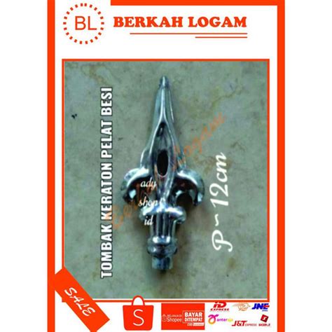 Jual Ornamen Pagar Besi Aksesoris Tombak Keraton Pelat Besi Ukuran P