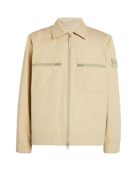 Stone Island Ghost Piece O Ventile Jacket In Natural For Men Lyst