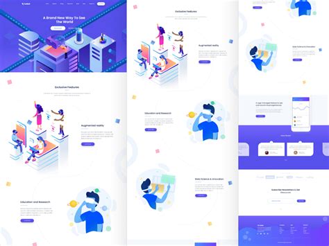 VR Startup Illustration Free XD Resource Adobe XD Elements