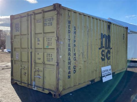 2022 20 Standard Height Wind And Water Tight Storage Shipping Container Central Nh Trailers