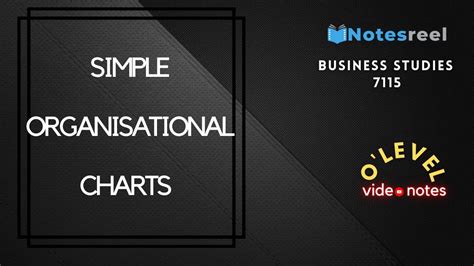 Draw Interpret And Understand Simple Organisational Charts O Level