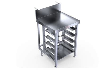 Simply Stainless Bar Module Bench With Basket Rack