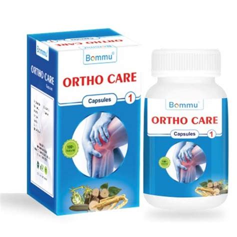 Bommu Ortho Care Capsules Grade Standard Medicine Grade Packaging