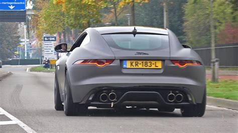 Jaguar F Type R V8 With Larini Exhaust LOUD POPS BANGS YouTube