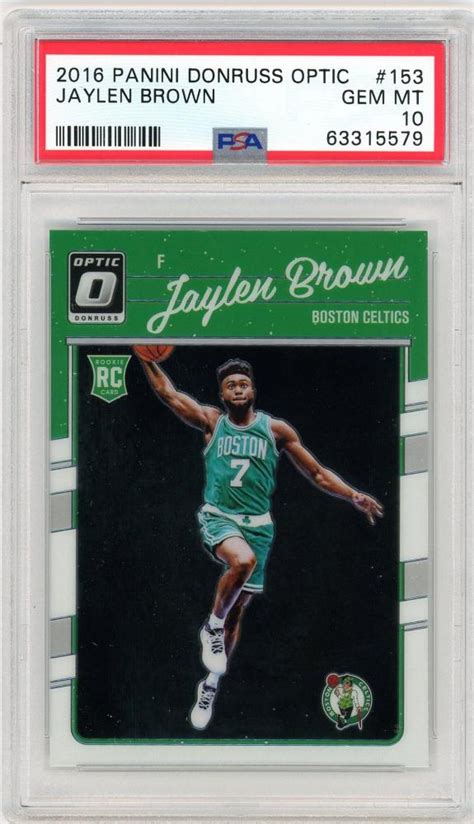 Mint Panini Donruss Optic Boston Celtics Jaylen