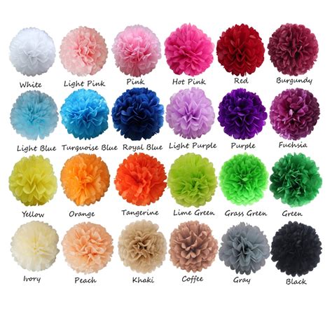 10 Pcs Lot Tissue Paper Pom Poms Tissue Paper Flower Balls Etsy UK