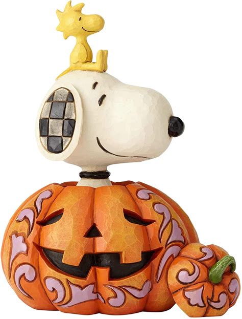 Enesco Peanuts By Jim Shore Snoopy And Woodstock In Pumpkin