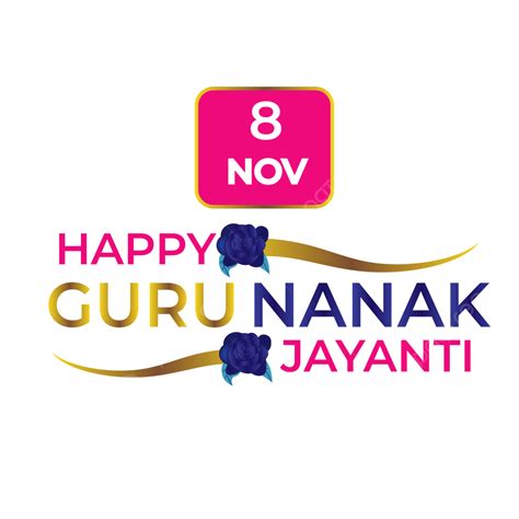 Happy Guru Nanak Jayanti 8 October Transparent Background, Guru Nanak ...