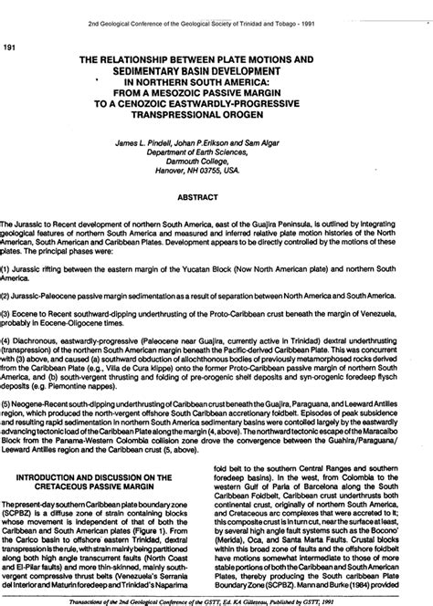 AAPG Datapages Archives The Relationhip Between Plate Motions And