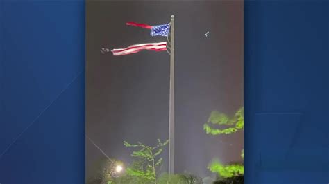 World's largest free-flying American flag damaged