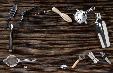 Premium Photo | Bartending tools composition